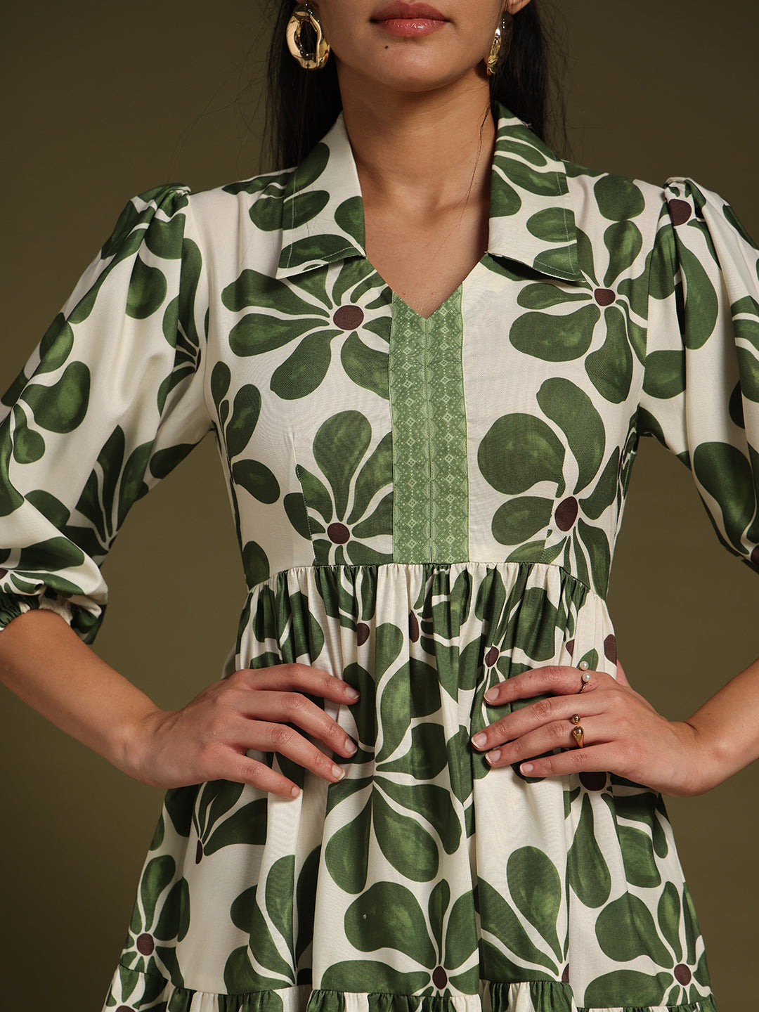 Pure Cotton Casual Wear Shirt With Colorful Embroidered Butties