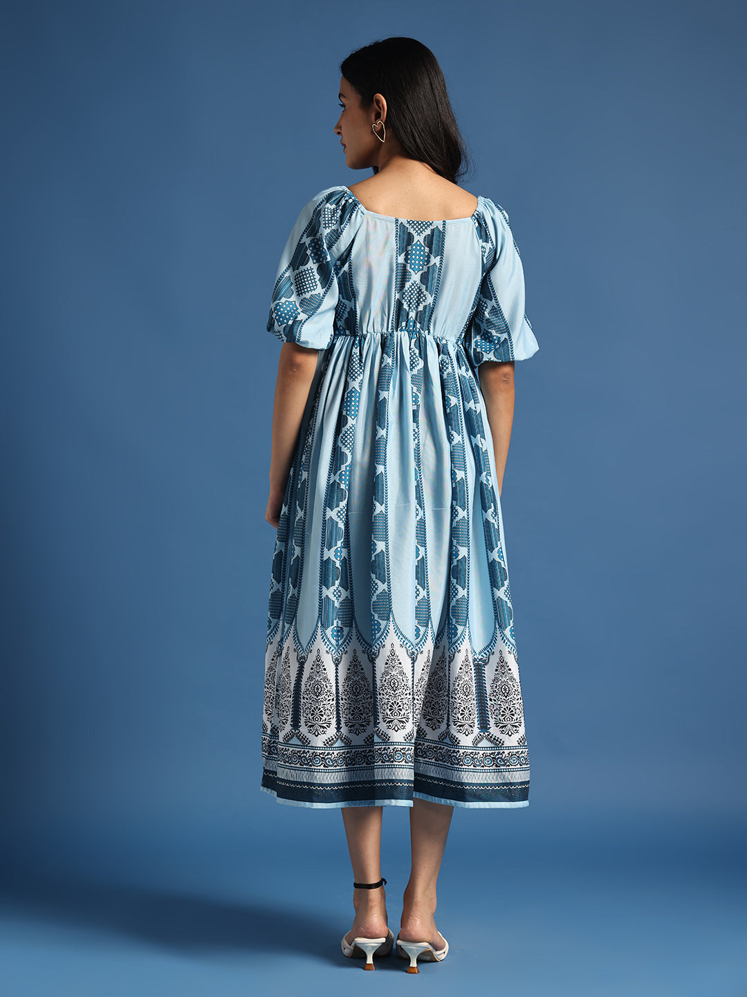 Pure Cotton Casual Wear Shirt With Colorful Embroidered Butties