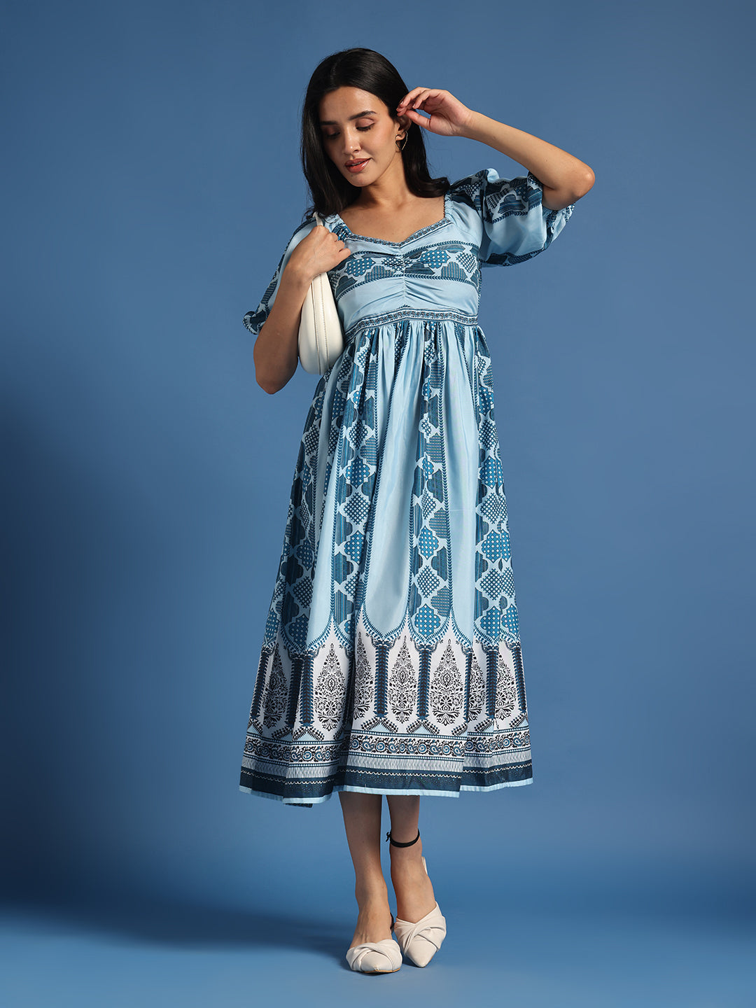 Pure Cotton Casual Wear Shirt With Colorful Embroidered Butties