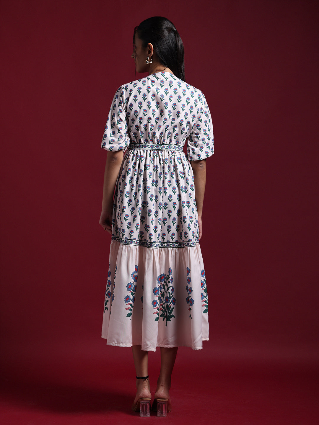 Pure Cotton Casual Wear Shirt With Colorful Embroidered Butties