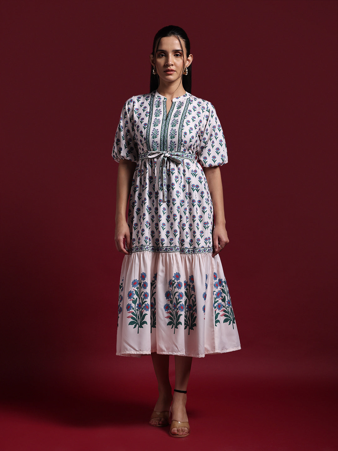 Pure Cotton Casual Wear Shirt With Colorful Embroidered Butties