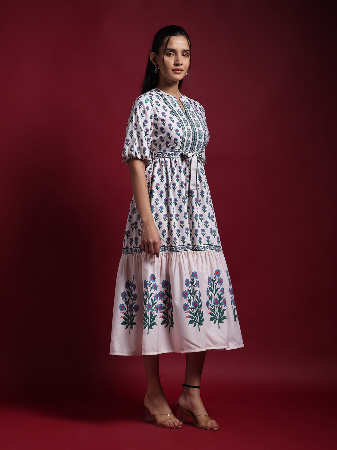 Pure Cotton Casual Wear Shirt With Colorful Embroidered Butties